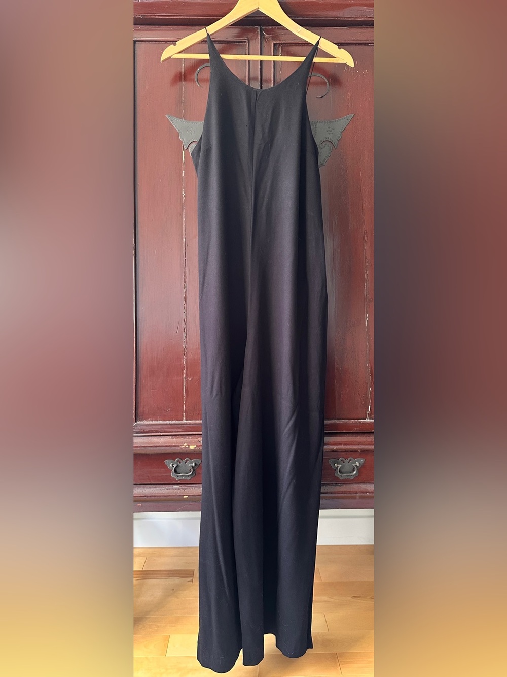 Mango Black Wide-Leg Jumpsuit